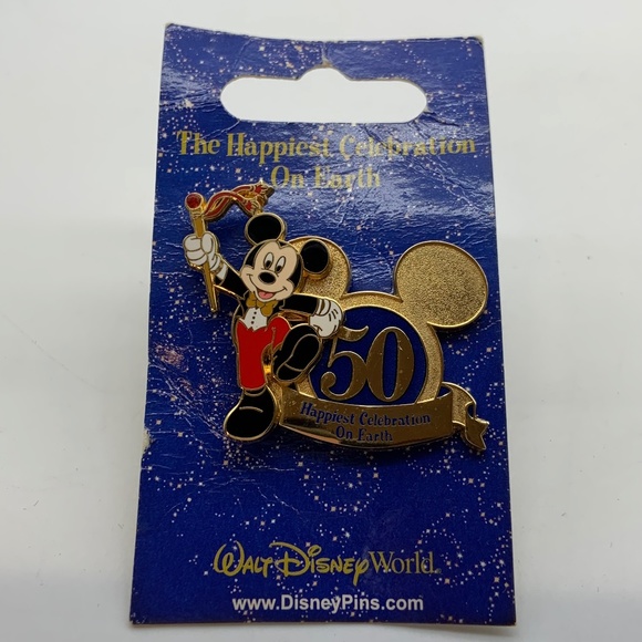 Disney Walt Disney World Mickey Mouse 50 Happiest Celebration on Earth Pin - Picture 2 of 9